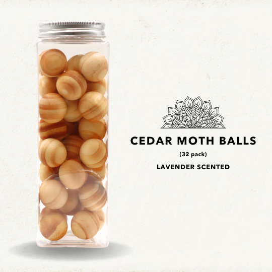 Cedarwood MothBalls – Lavender Natural Moth Repellent